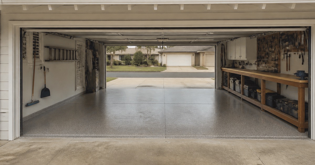 the wider 1960s tract two-car bay