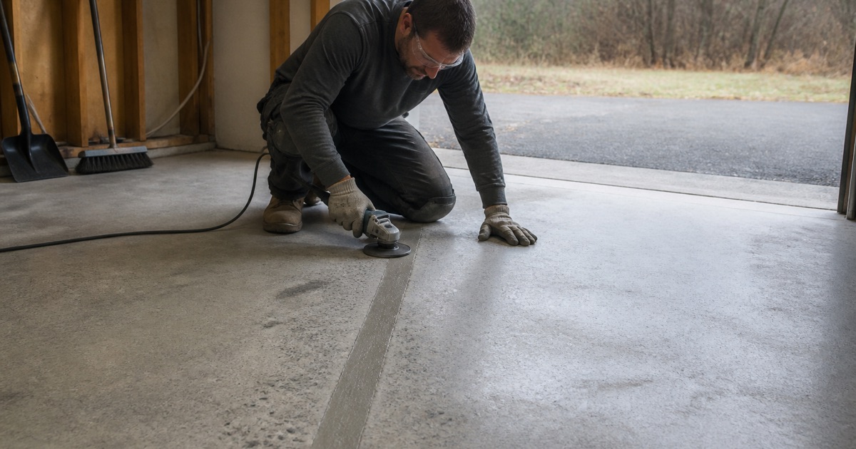 crack chased and filled before coating