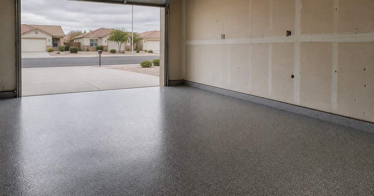 an empty rental garage between tenants